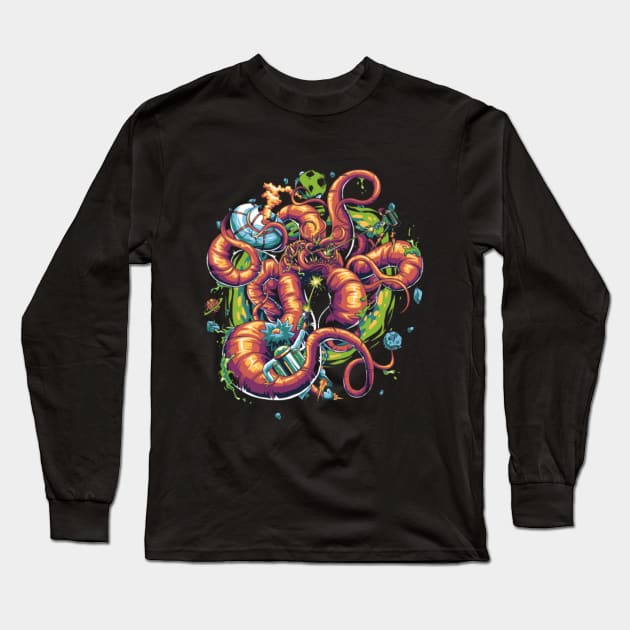 squid in bermuda Long Sleeve T-Shirt by XXLack